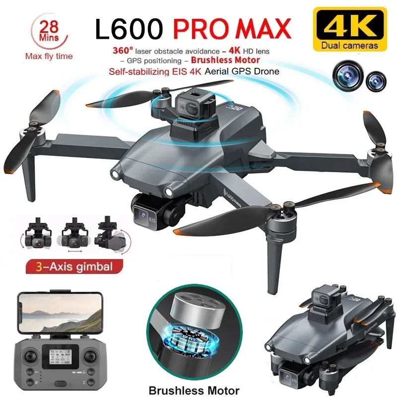 Brushed Drone Motor - L600 PRO MAX GPS Drone Professionele