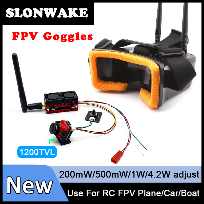 Fpv Goggles - SLONWAKE 5.8G 48CH 4.2W VTX-zender met