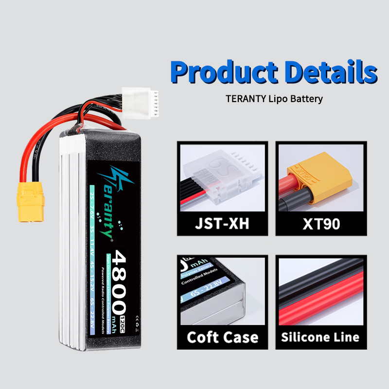 TERANTY 6S 4800mAh Lipo Batter - Lipo Battery 6S recensie en prijs
