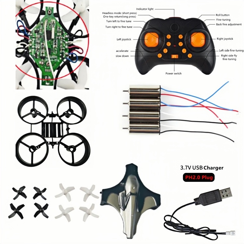 Complete DIY Drone Kit 2.4G 6A - Brushed Drone Motor recensie en prijs