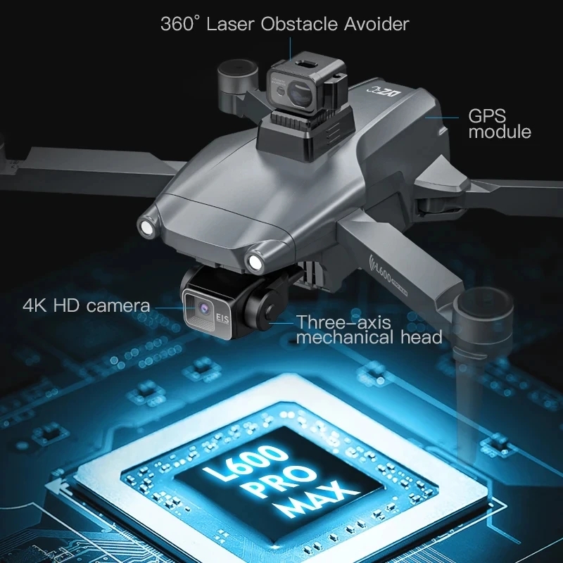 L600 PRO MAX GPS Drone Profess - Brushed Drone Motor recensie en prijs