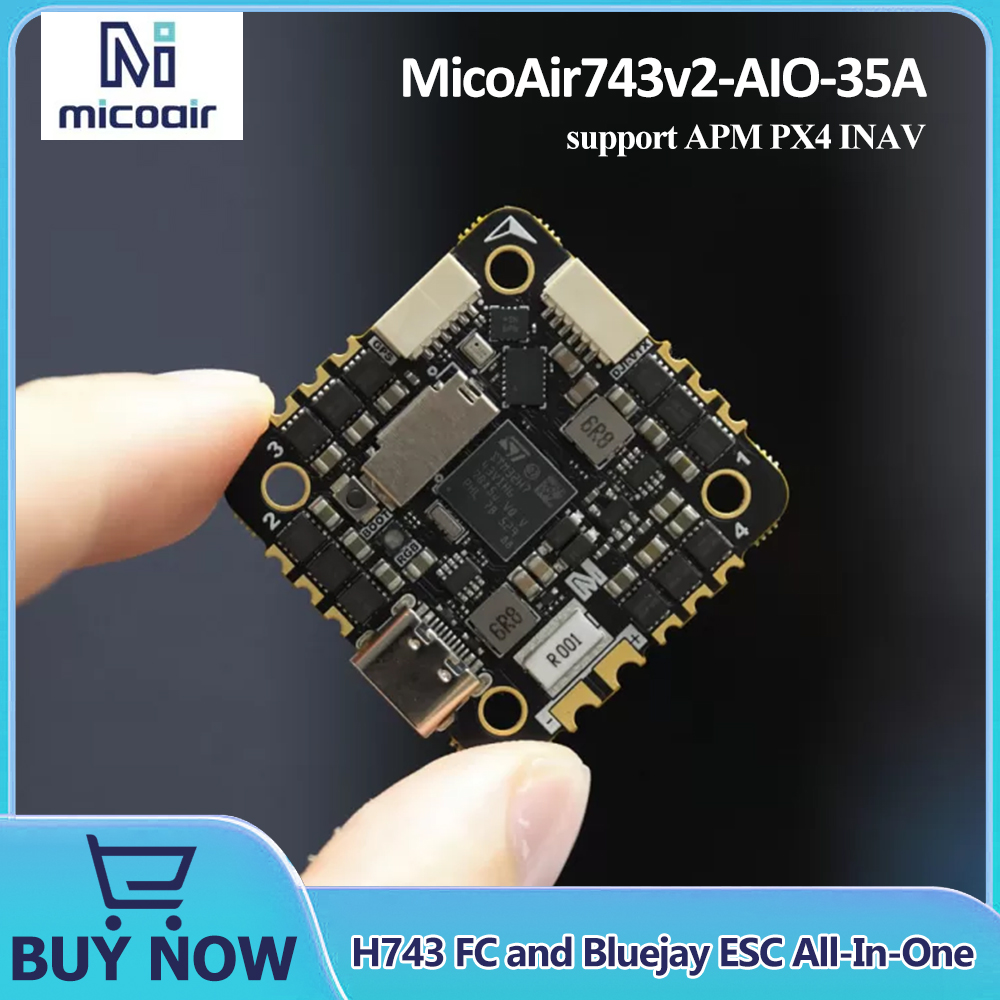 MicoAir743v2-AIO-35A H743 FC e - Betaflight Fc recensie en prijs