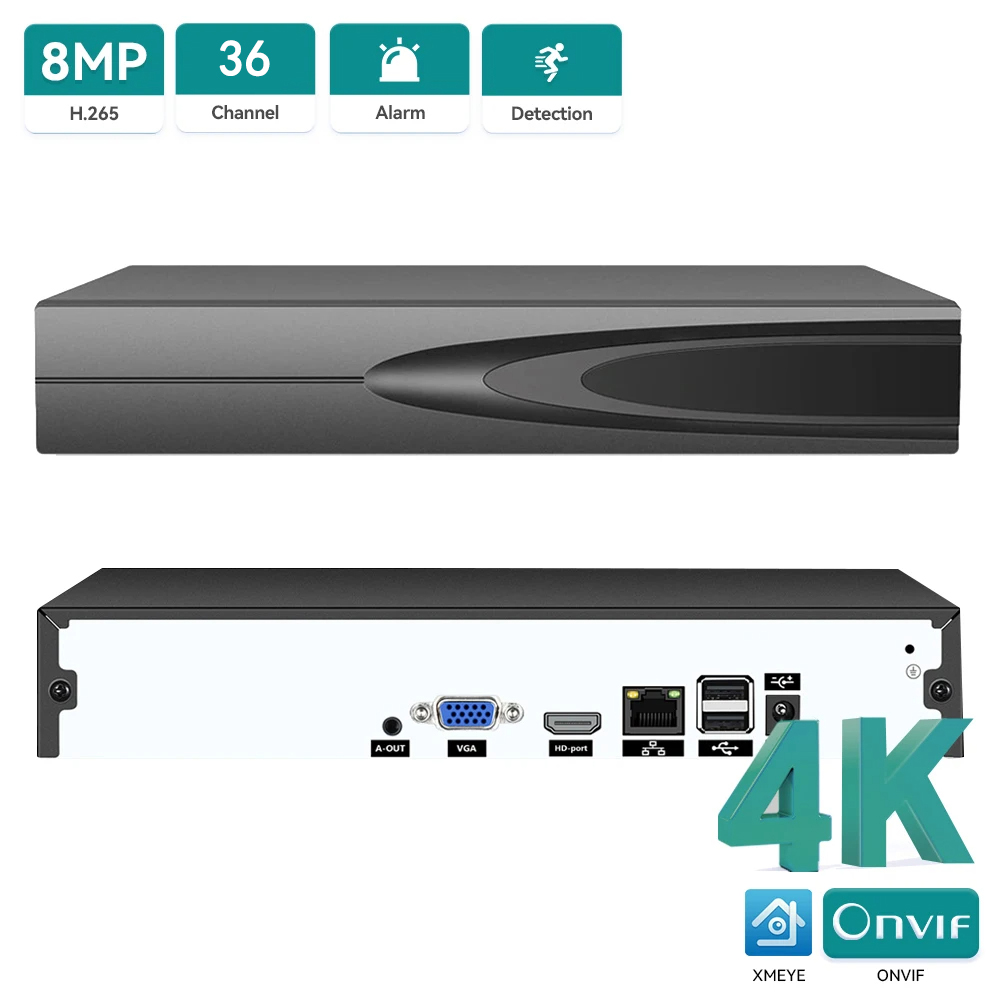 4K ONVIF CCTV NVR 36CH/16CH/10 - Hd Zero Camera recensie en prijs