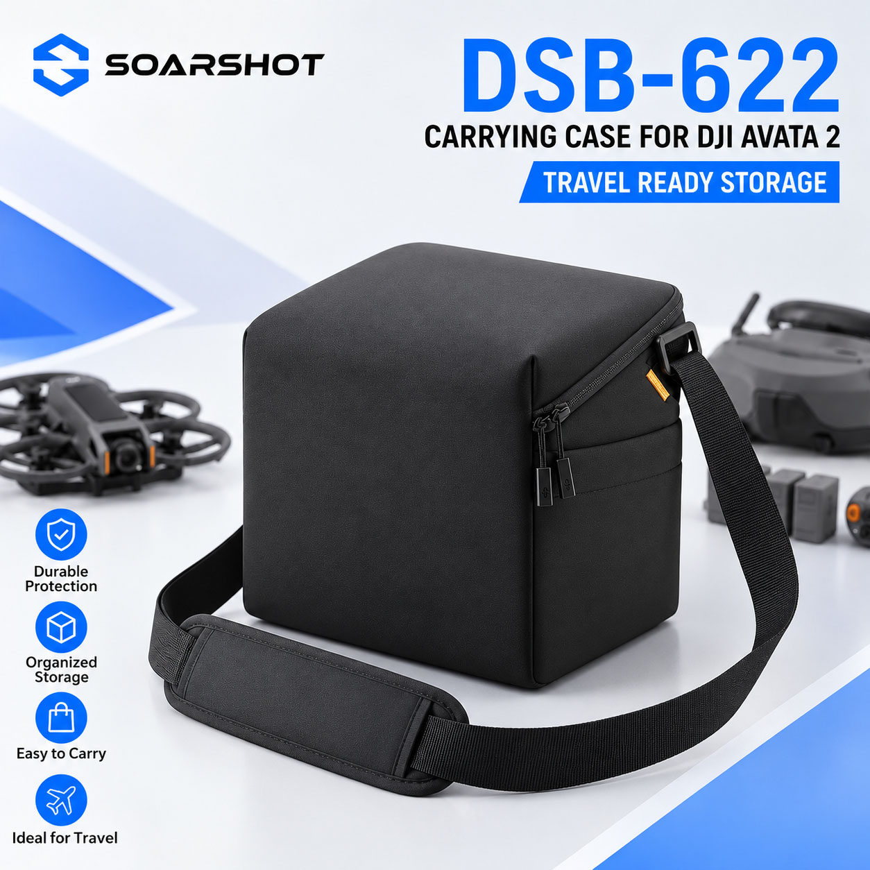 SOARSHOT Draagtas voor DJI Ava - Drone Goggles Dji recensie en prijs